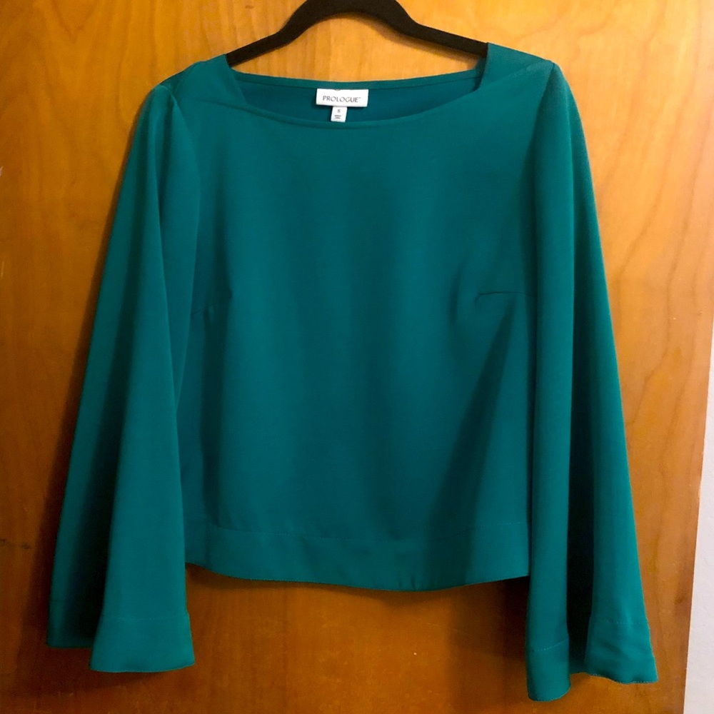 Emerald Green Long Sleeve Blouse